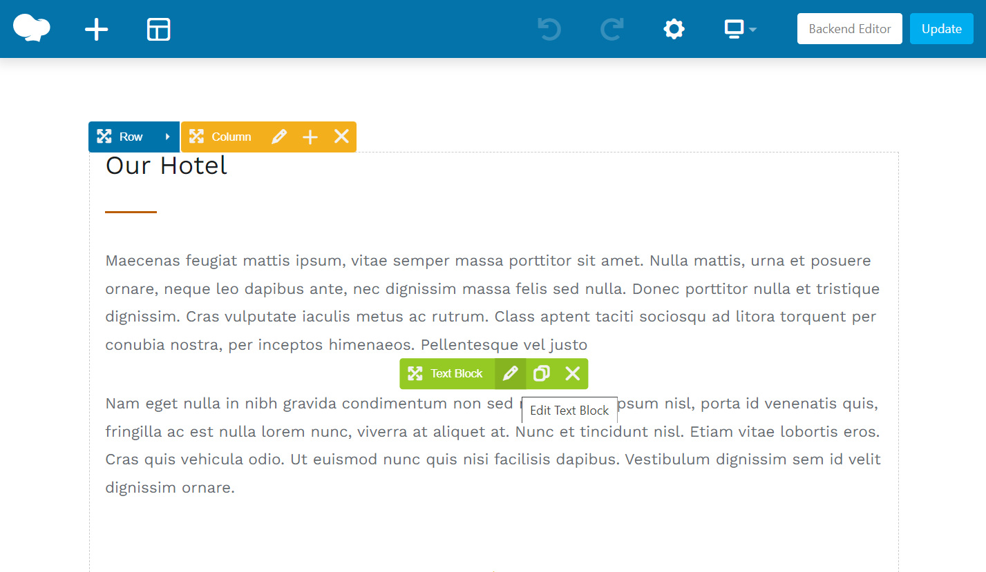 เครื่องมือสร้างเว็บไซต์ (Page Builder) -ด้วยเครื่องมือสร้างเว็บไซต์ WP Bakery Page Builder รวมอยู่ในแพ็คเกจธีม ช่วยให้คุณแก้ไขและสร้างเค้าโครงหน้าใหม่ได้อย่างง่ายดายโดยใช้ตัวสร้างเพจแบบลากและวาง (drag and drop page builder) และระบบจองที่พักของเรา ได้รวมปลั๊กอินของ WP Bakery Page Builder ไว้ด้วยแล้ว โดยคุณไม่จำเป็นต้องชำระเพิ่มเติมใดๆ เครื่องมือสร้างเว็บไซต์ (Page Builder) -ด้วยเครื่องมือสร้างเว็บไซต์ WP Bakery Page Builder รวมอยู่ในแพ็คเกจธีม ช่วยให้คุณแก้ไขและสร้างเค้าโครงหน้าใหม่ได้อย่างง่ายดายโดยใช้ตัวสร้างเพจแบบลากและวาง (drag and drop page builder) และระบบจองที่พักของเรา ได้รวมปลั๊กอินของ WP Bakery Page Builder ไว้ด้วยแล้ว โดยคุณไม่จำเป็นต้องชำระเพิ่มเติมใดๆ