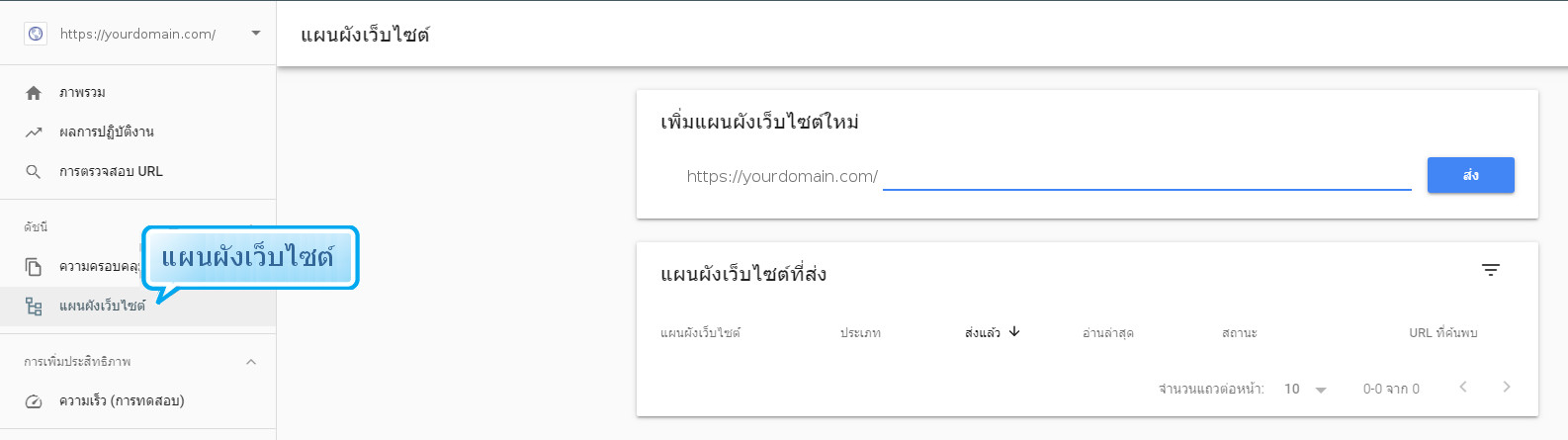 แผนผังเว็บไซต์ หรือ sitemap เพิ่มเว็บไซต์ ในบัญชี Google - ส่งแผนผังเว็บไซต์ให้กับ Google - คู่มือใช้งานระบบร้านออนไลน์ ขายสินค้าออนไลน์ ทำเว็บขายของ Ninenic ecommerce