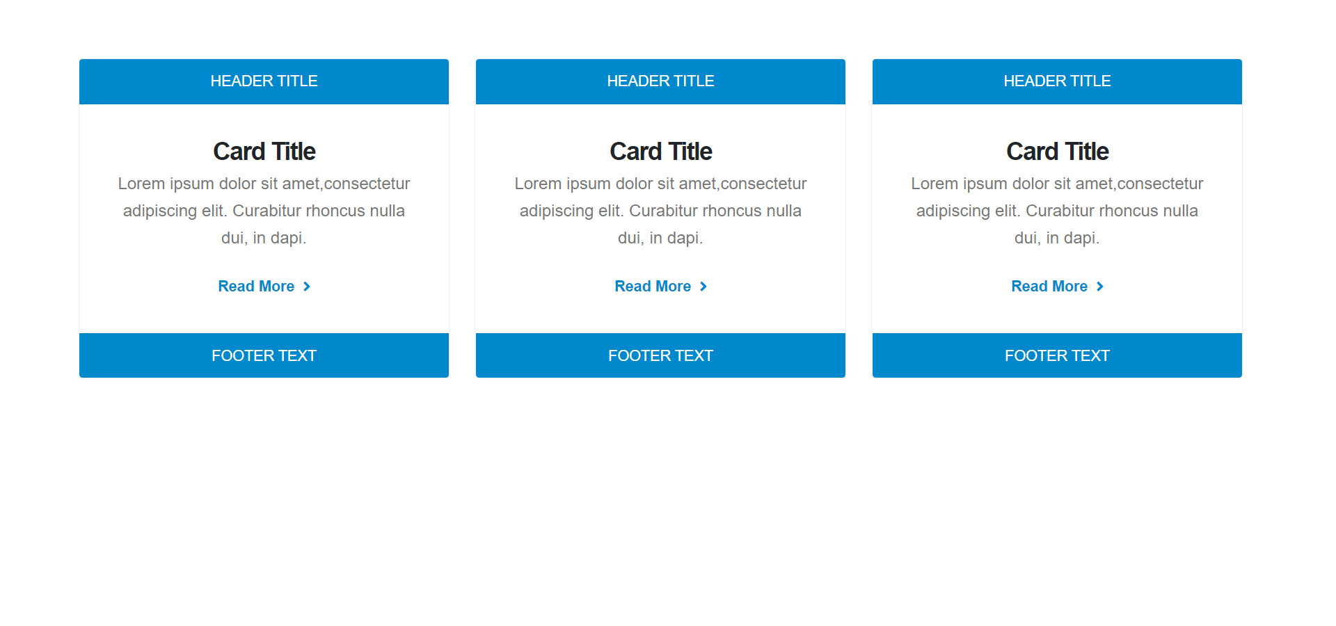 Shortcodes cards - header-footer-color-primary-3-column แนะนำ เว็บไซต์สำเร็จรูป NineNIC