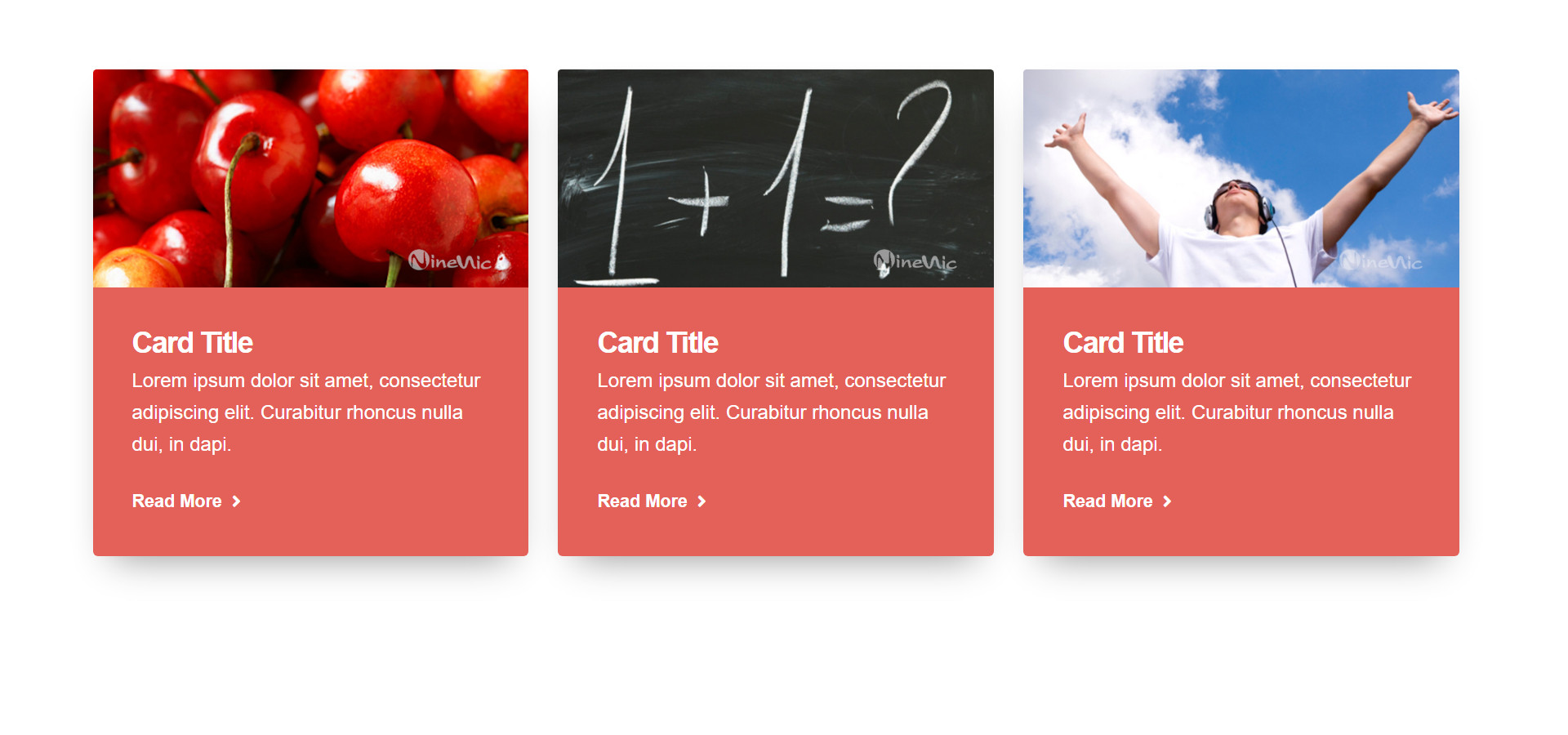 Shortcodes cards - shadow-3-images-top-bg-color-secondary-3-column แนะนำ เว็บไซต์สำเร็จรูป NineNIC