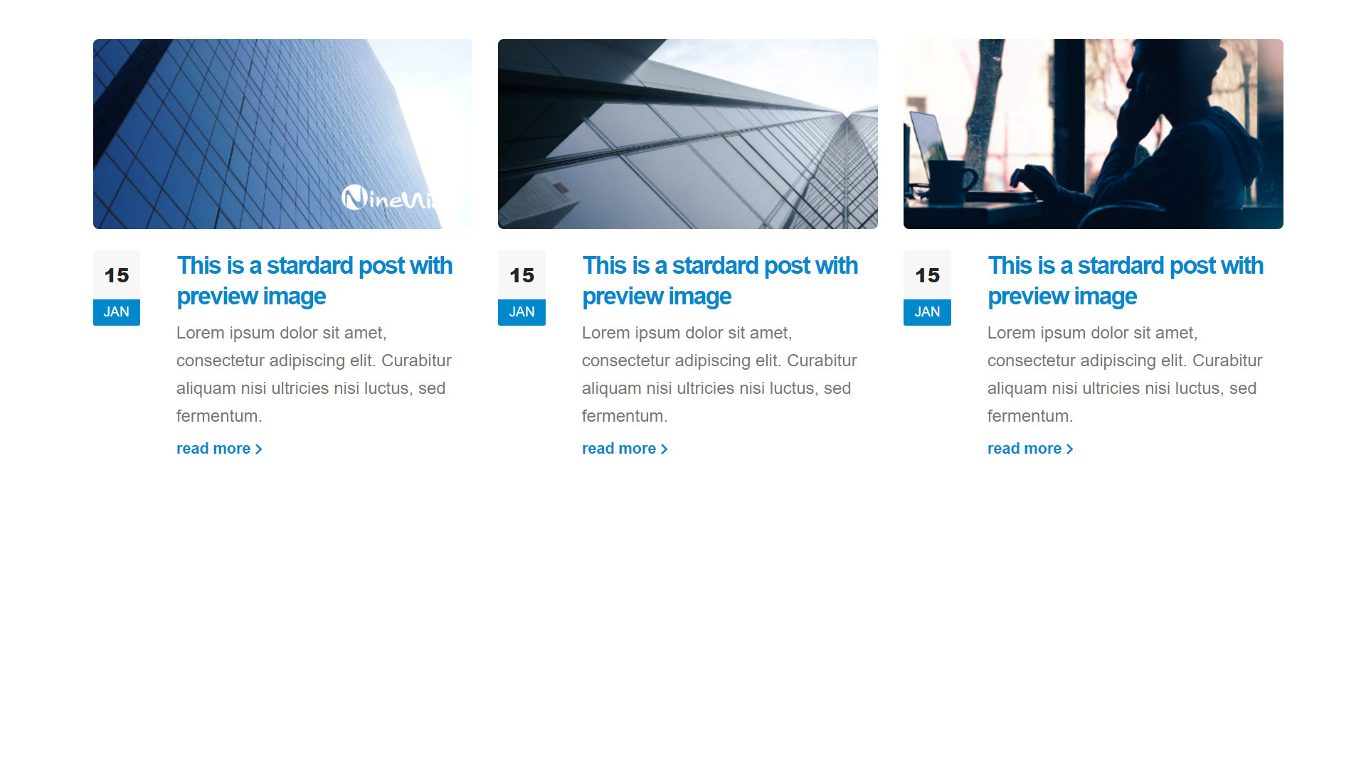 Shortcodes posts –with preview 3 images แนะนำ เว็บไซต์สำเร็จรูป NineNIC