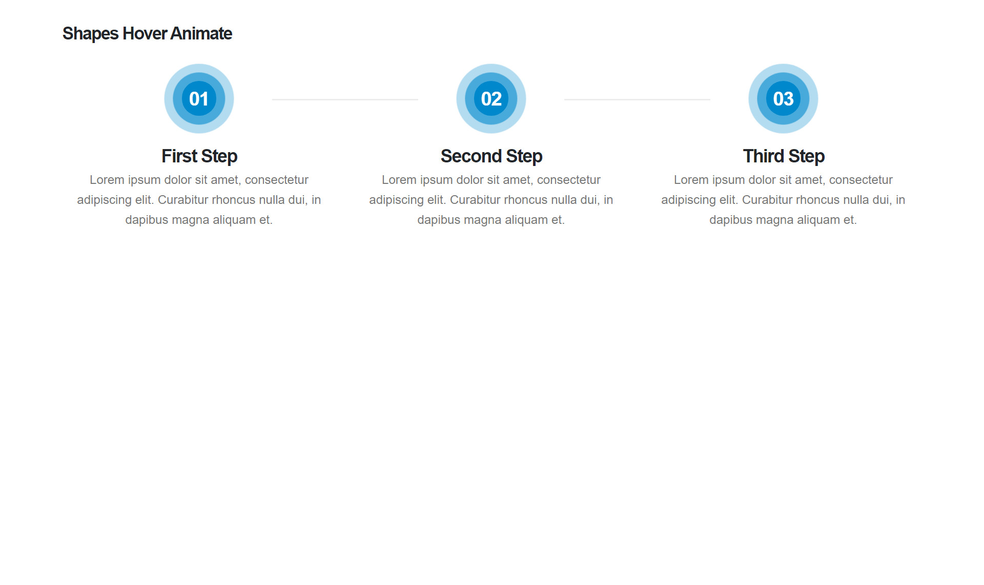 Shortcodes process - shapes hover animate แนะนำ เว็บไซต์สำเร็จรูป NineNIC
